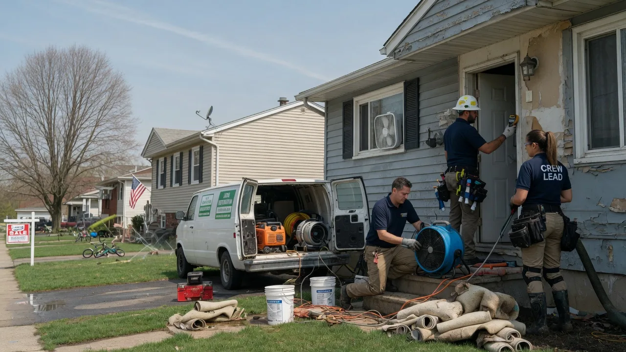 Flood Cleanup in New Douglas, IL near me