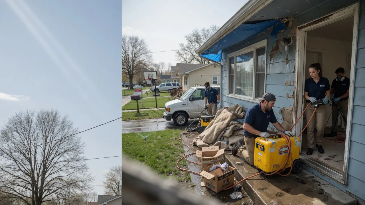Basement Flood Cleanup in New Douglas, IL near me